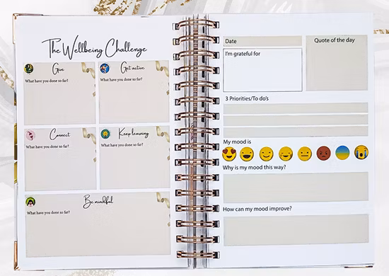 도매 맞춤형 인쇄, 맞춤형 A4 A5 하드커버 나선형 2022년 주간 일일 플래너